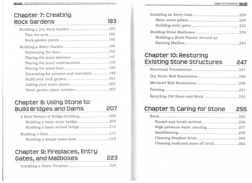 Building with rocks and  stone
