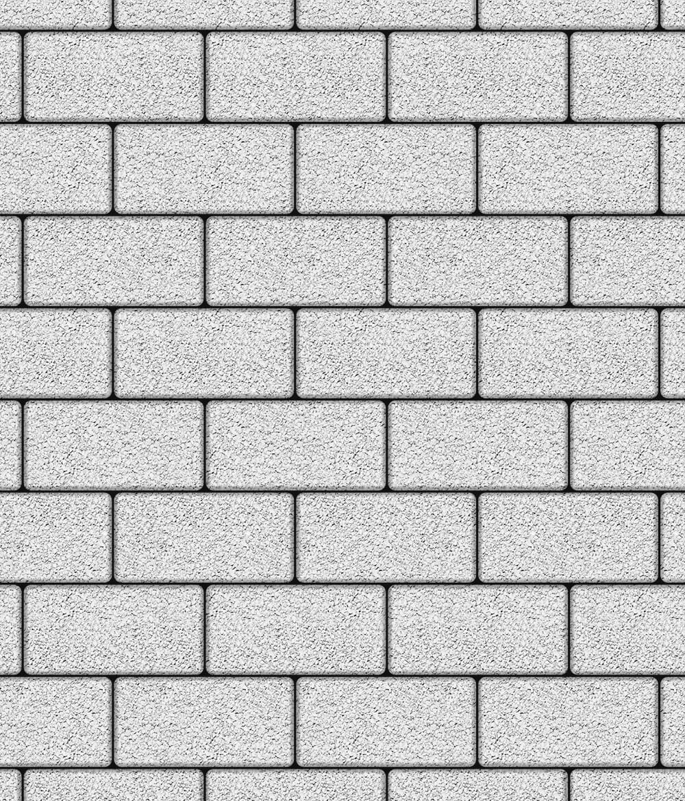 Тротуарная плитка Ла-Линия 240 ✕ 120 Гранит Белый 60
