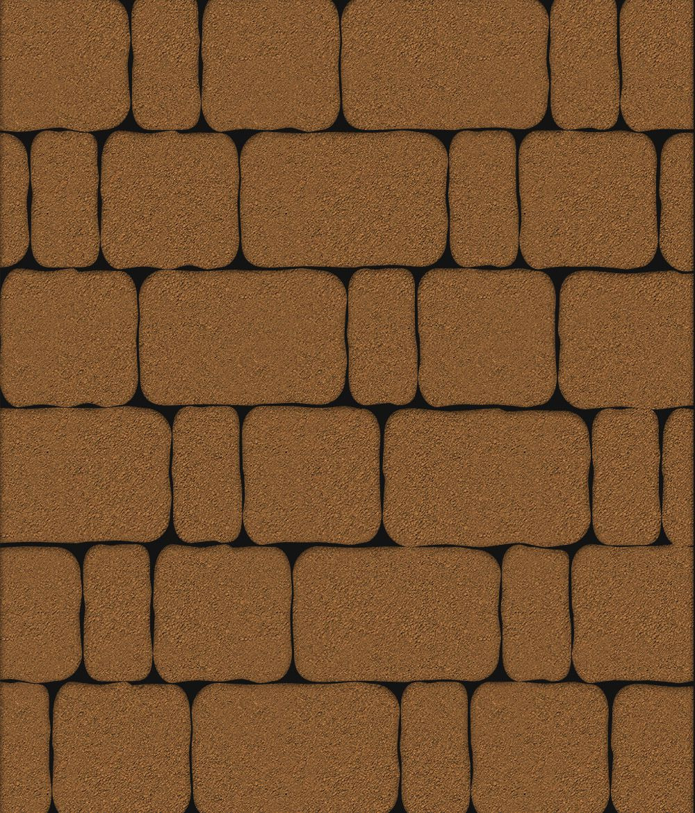 Тротуарная плитка Бержерак Стандарт Оранжевый 60