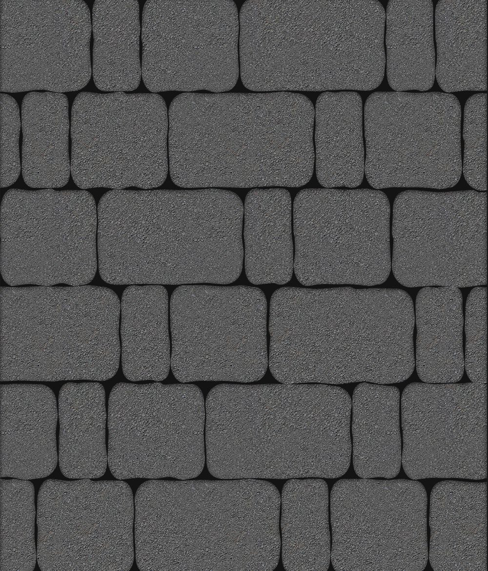 Тротуарная плитка Бержерак Стандарт Серый 60