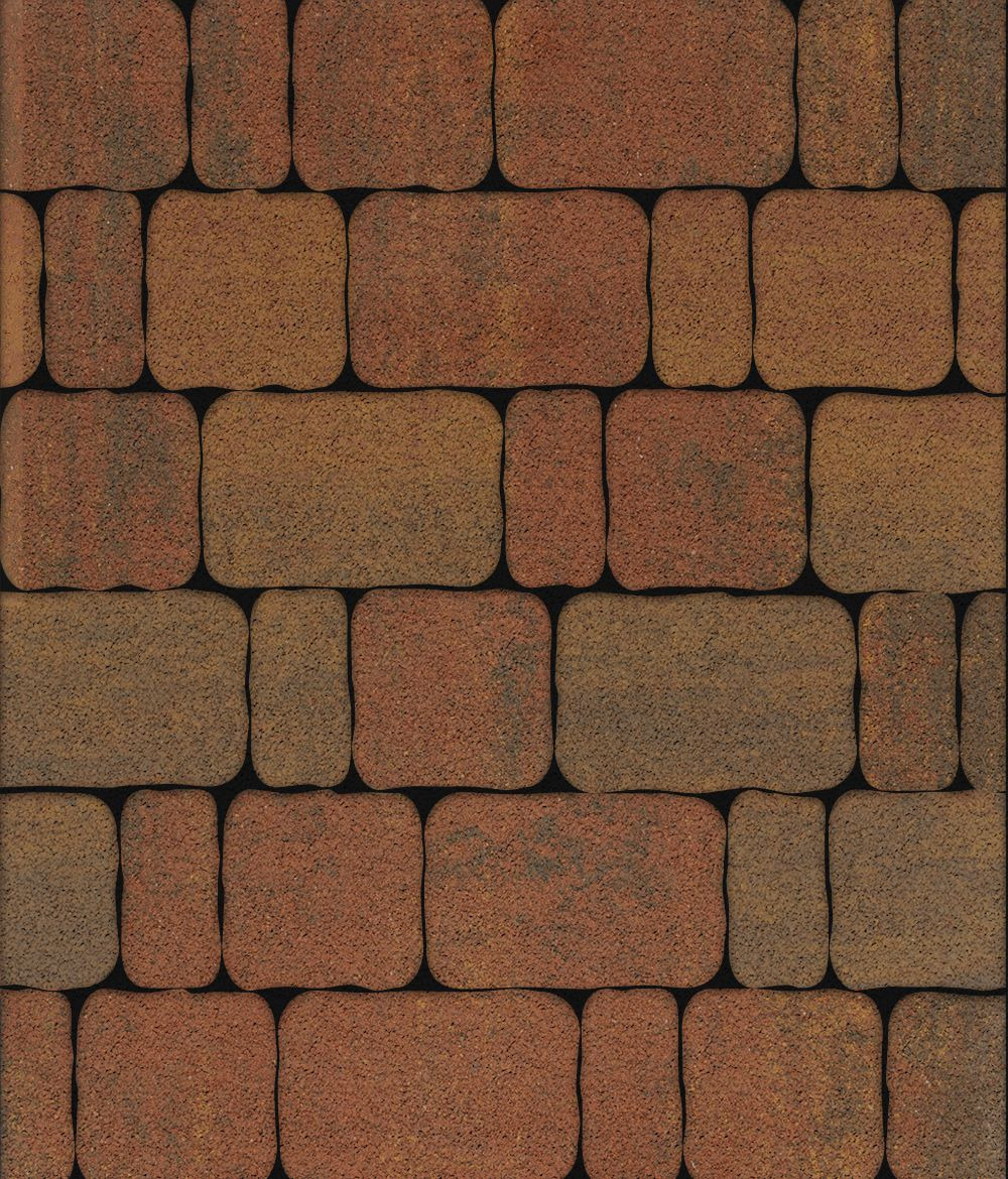 Тротуарная плитка Бержерак Листопад гранит Арабская ночь 60