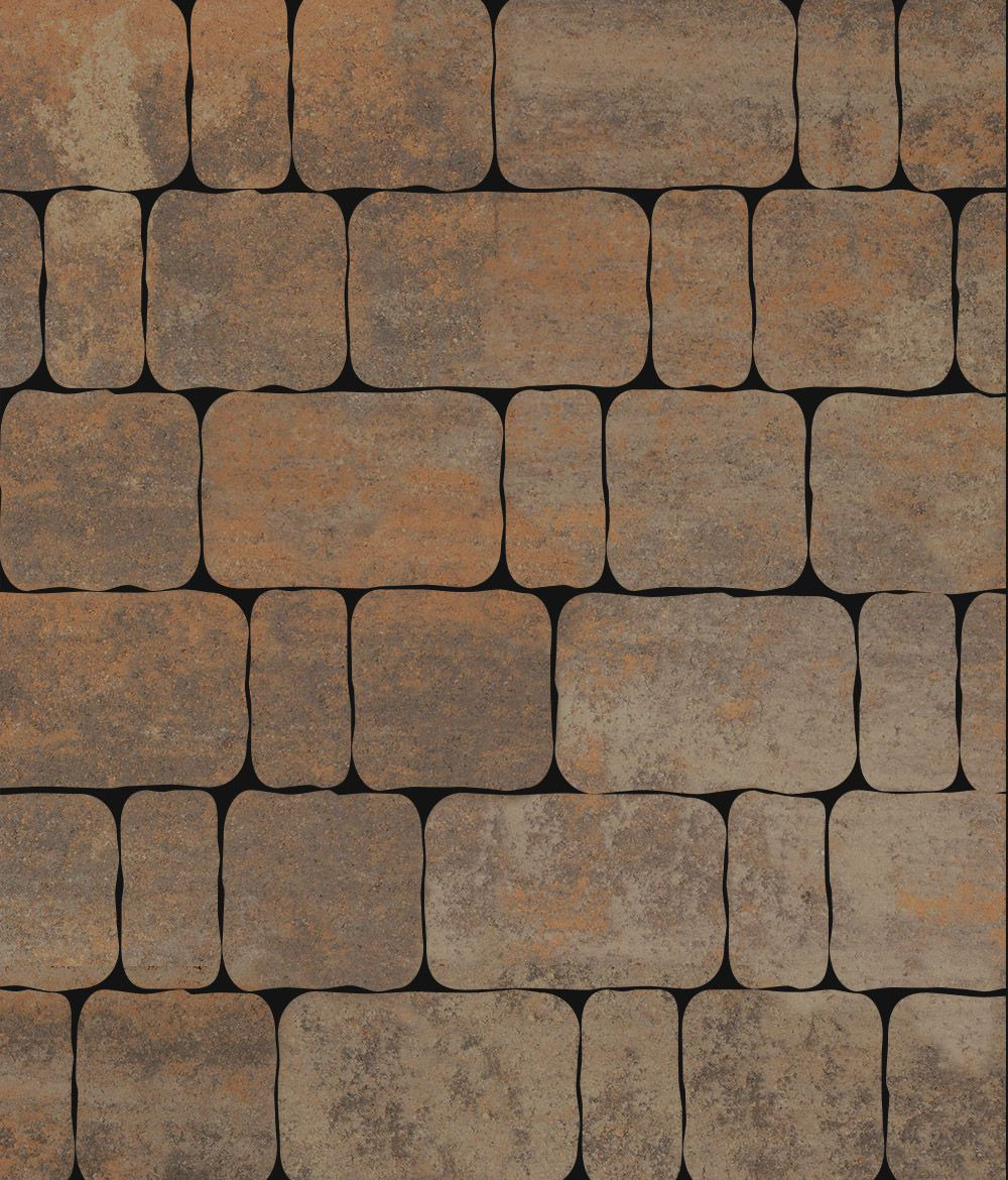 Тротуарная плитка Бержерак Листопад гладкий Клен 60