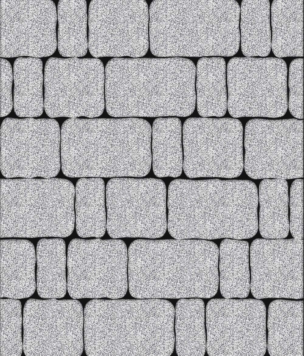 Тротуарная плитка Бержерак Стоунмикс Бело-черный 60