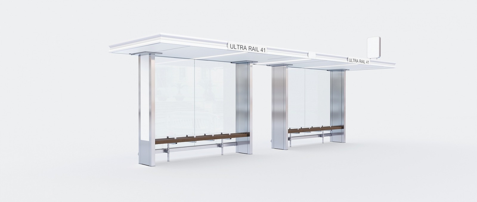Остановочный павильон STANDART RAIL 41
