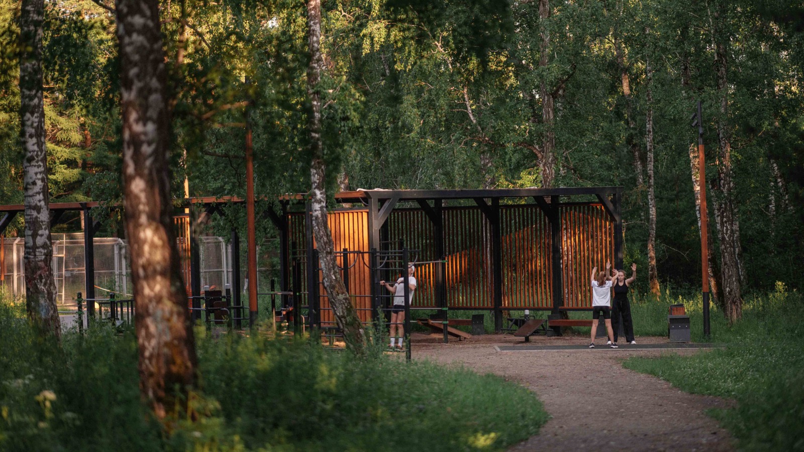 Навес для спортплощадки, Берёзовая роща, г. Красноярск