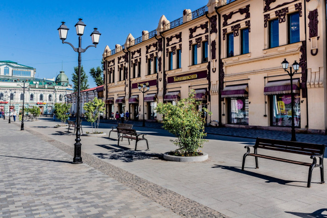 Улица Урицкого,  г. Иркутск, 2019 г Иркутск, 2019 год  