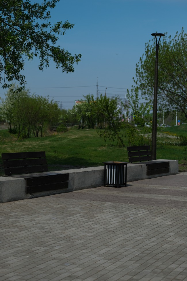 Сквер на ул. Доватора и Трактовая, г. Иркутск, 2021г.  
