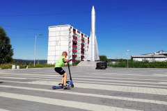 Зона центральной лестницы мкрн. Зеленый, г. Иркутск, 2019 г.