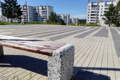 Зона центральной лестницы мкрн. Зеленый, г. Иркутск, 2019 г.