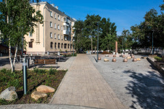 Сквер дружбы Иркутска и Пфорцхайма, г. Иркутск, 2020 г.