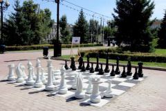 Создание малой архитектурной формы "Шахматы", г. Иркутск , 2020 г.