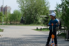 Сквер напротив домов № 1 и № 9 по ул. Шахтерская, г. Иркутск, 2021 г.
